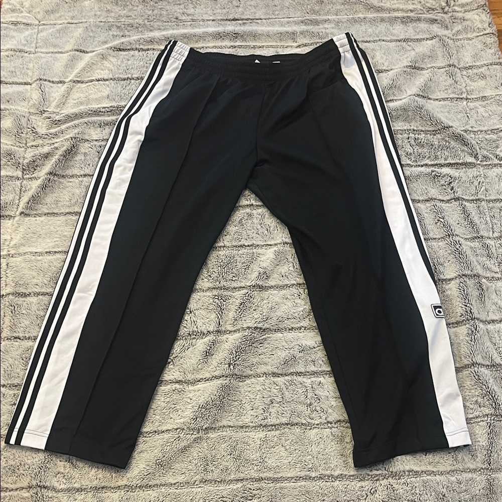 adidas ADIBREAK PANTS in Black and White